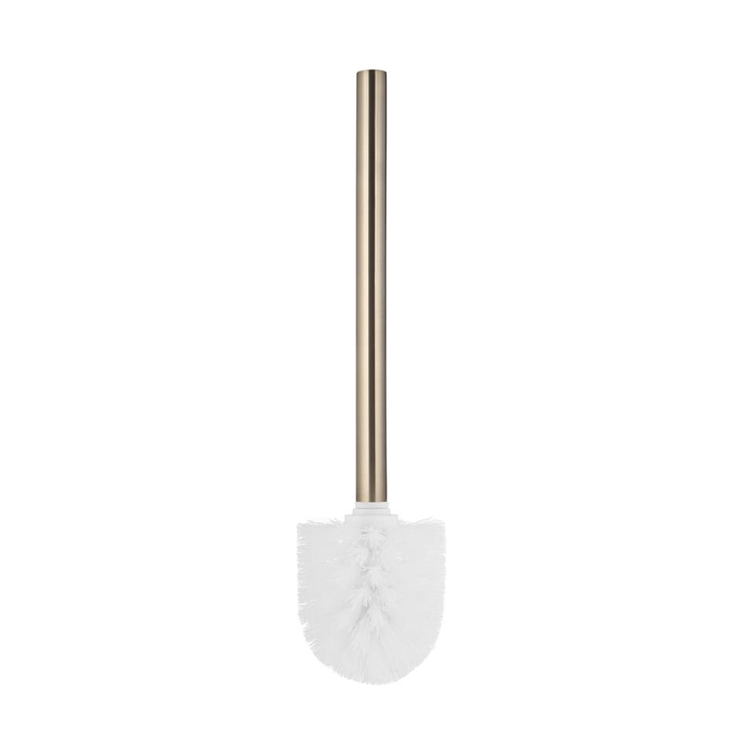 Meir Round Toilet Brush And Holder - Champagne