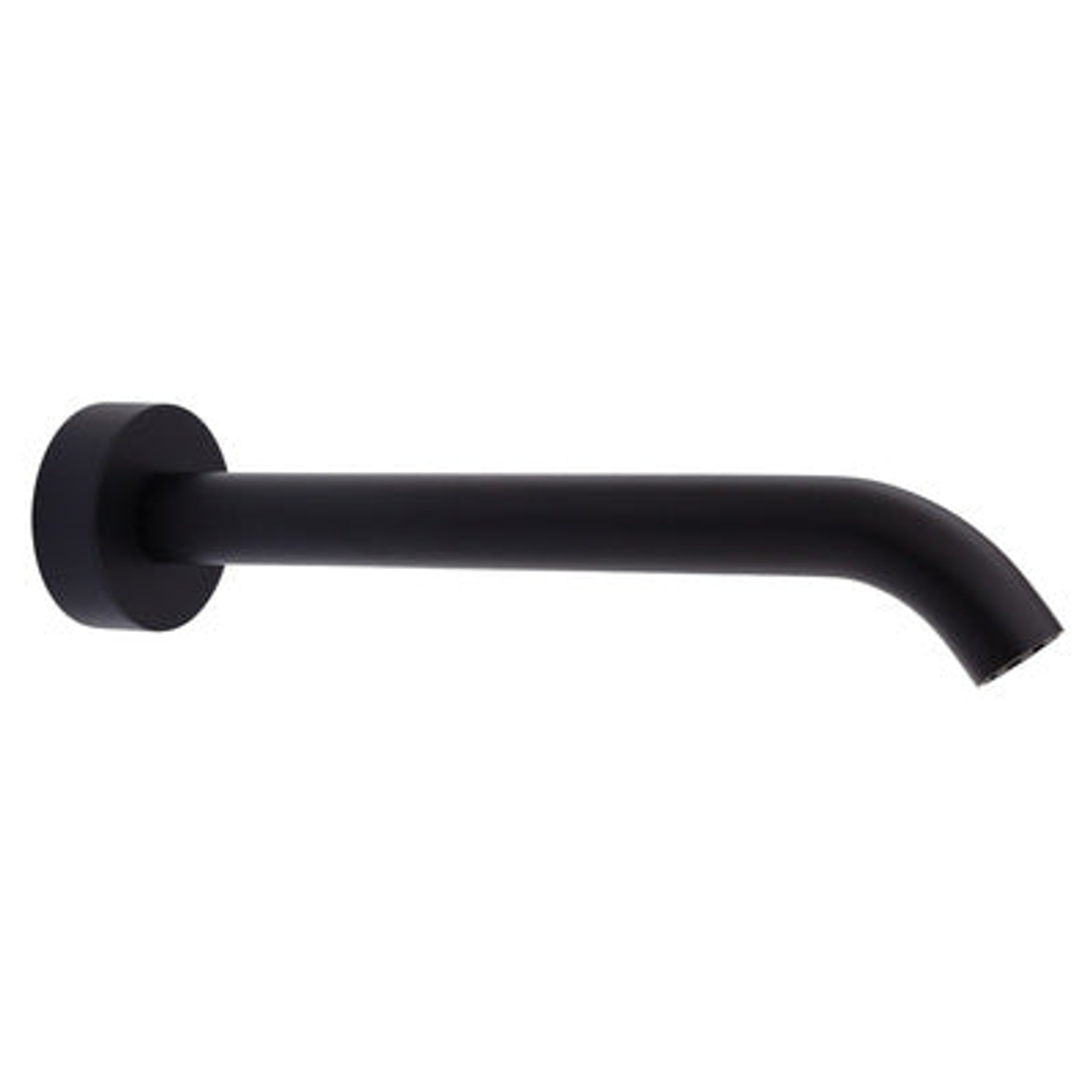 Fienza Kaya Wall Basin/ Bath 220mm Outlet - Matte Black/Matte Black