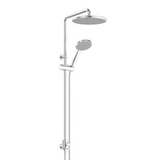 Greens Glide Rainboost Twin Rail Shower - Chrome