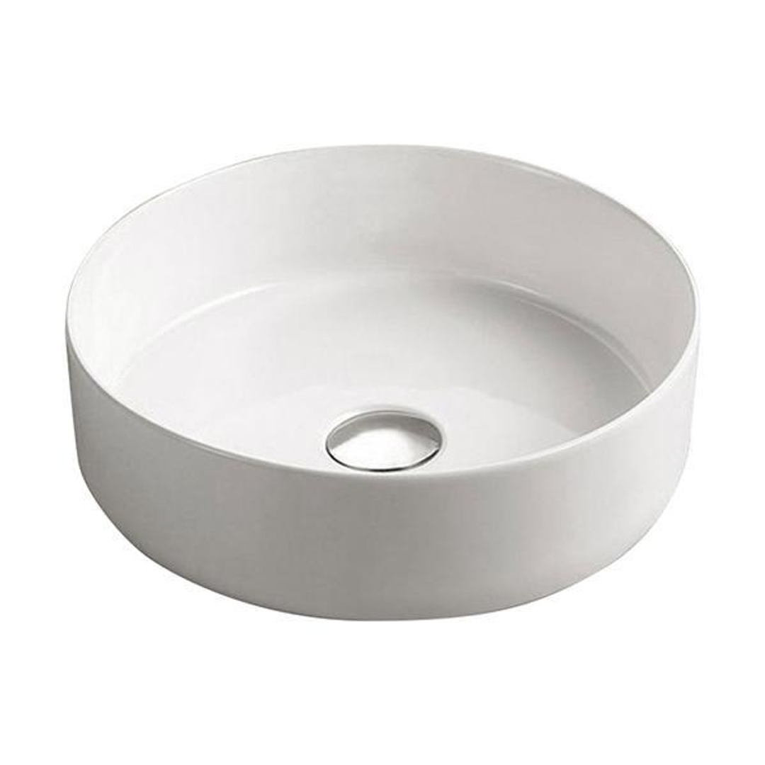 Fienza Reba Above Counter Basin 360 X 360 X 120mm - White Gloss