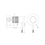 Nero Opal Shower Mixer - Gunmetal