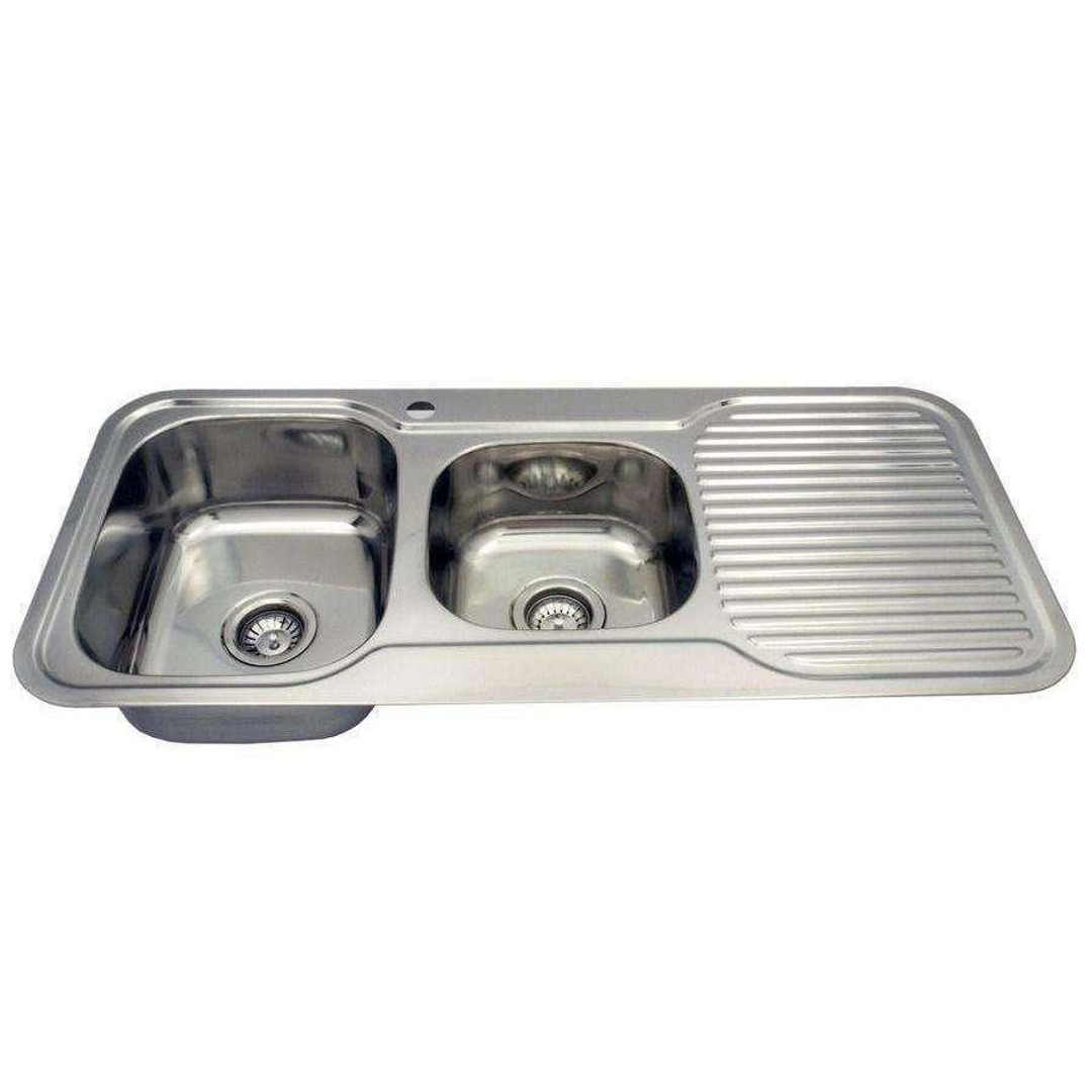 Aspire La Rosa 1 3/4 Bowl 1080X480 S/Steel Sink 1Th Right Hand Bowl