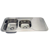 Aspire La Rosa 1 3/4 Bowl 1080X480 S/Steel Sink 1Th Right Hand Bowl