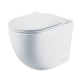 Aspire Urban II Wf Inwall Suite Round Black Button Cistern Seat & Pan