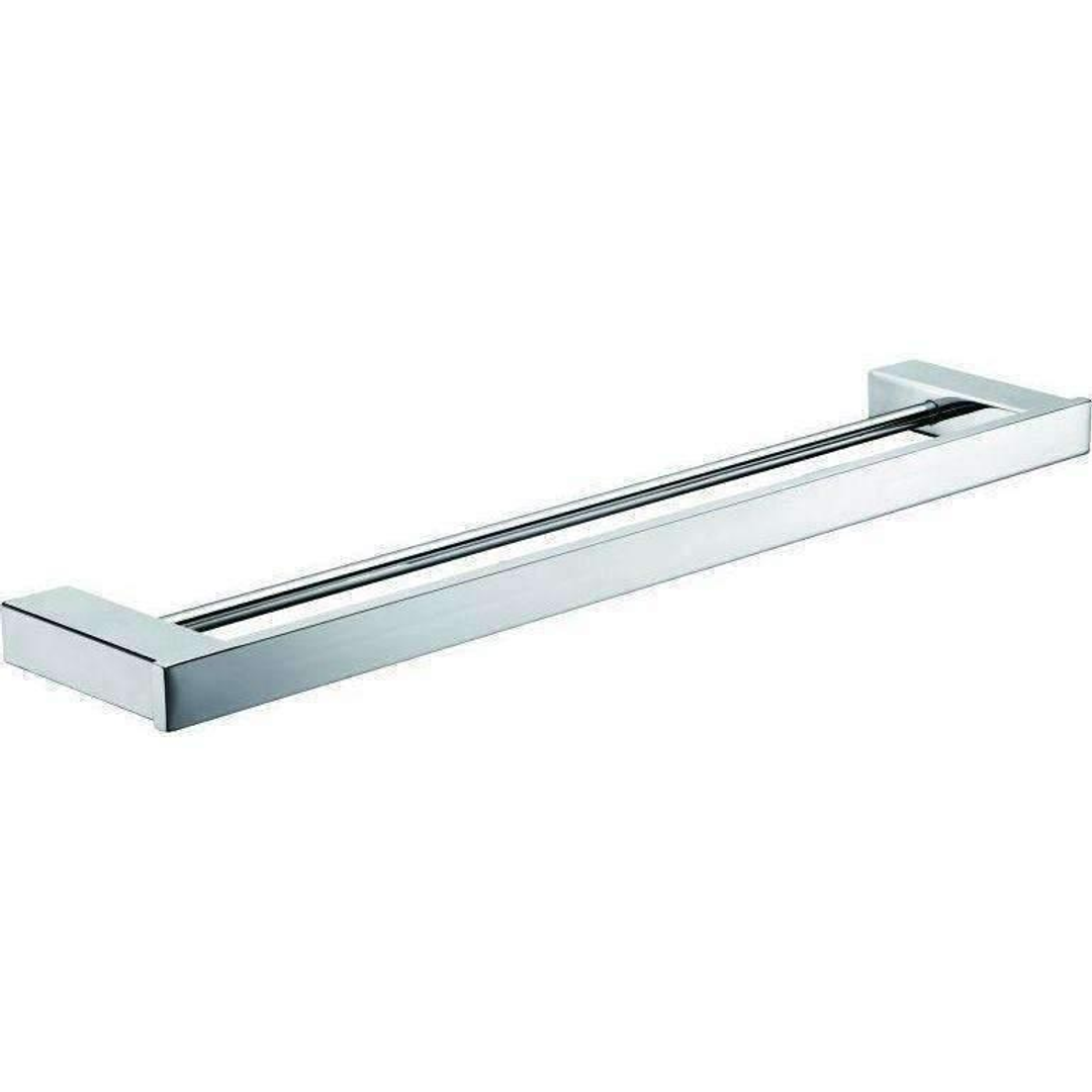 Koko Double Fienza Towel Rail   610mm  Chrome