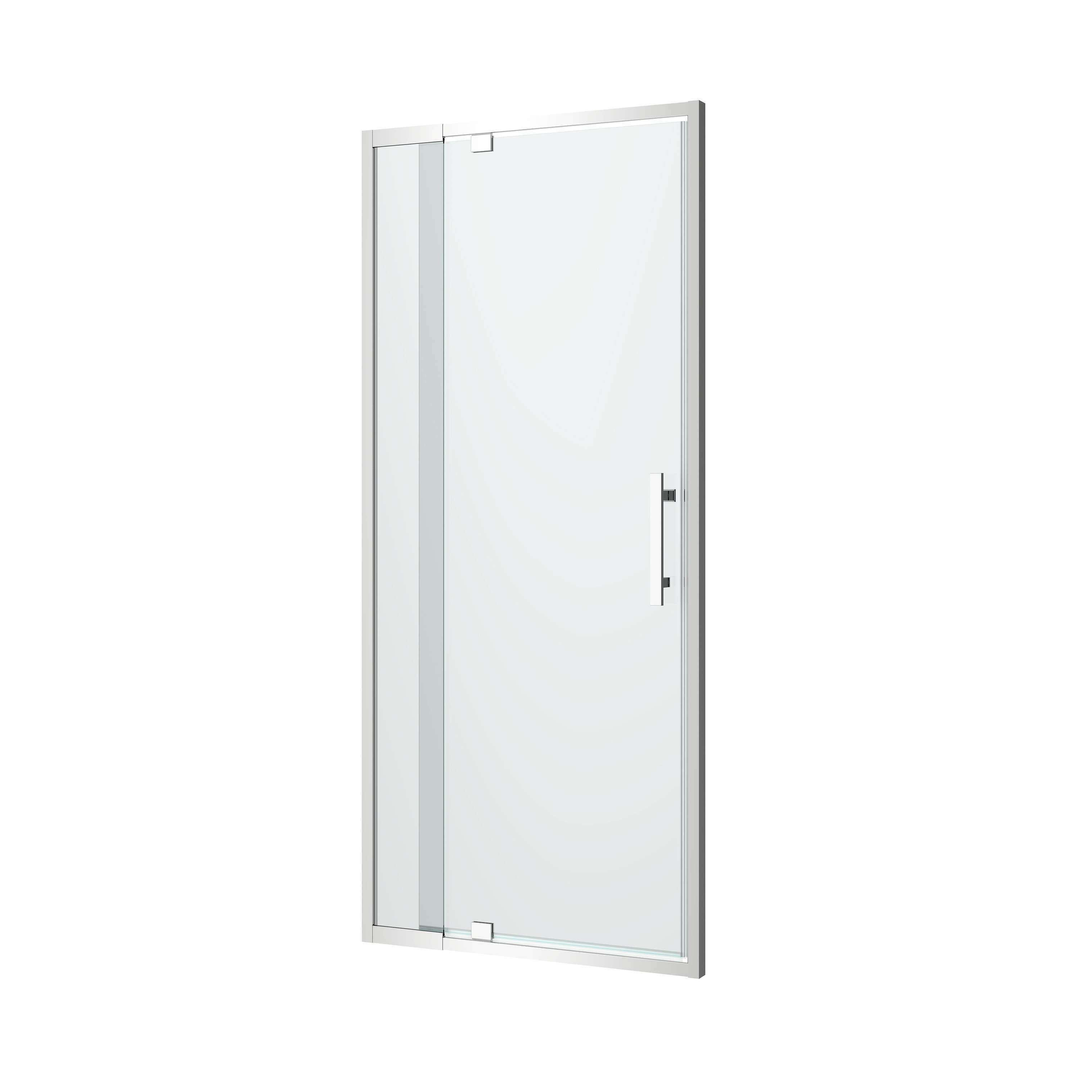 Oceano Louve Square Pivot Front Screen - 1000 X 2000 Chrome