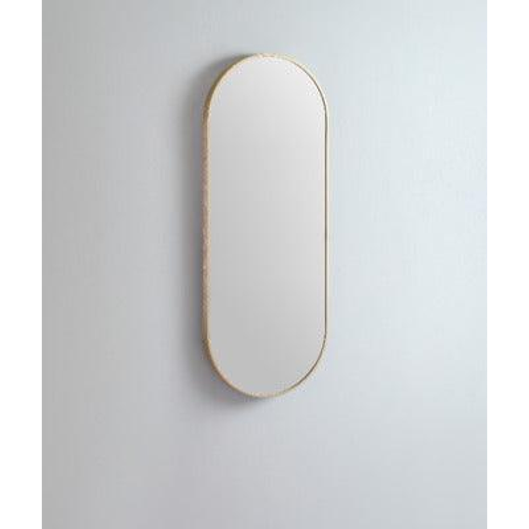 Remer Modern Oblong Mirror 460W X 1210H X 40D - Brushed Brass