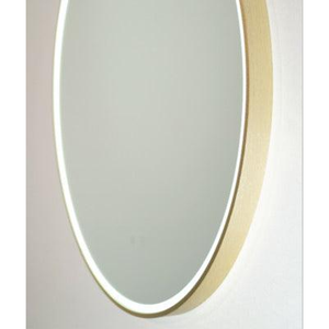 Remer Sphere Led Mirror With Demister 610W X 610H X 40D - Brushed Brass