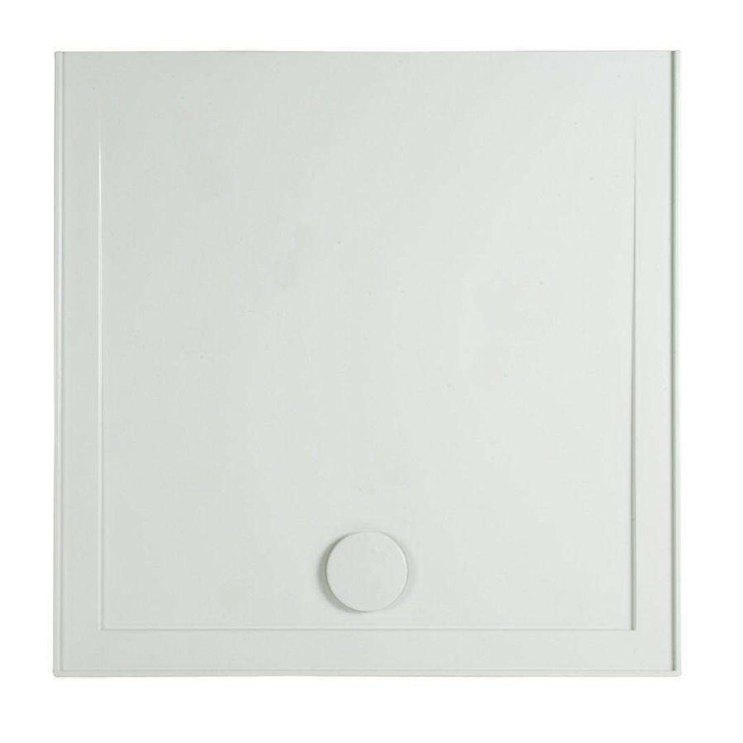 Aspire Lightweight Shower Base 900X900 Smc Cntr R/Outlt - White