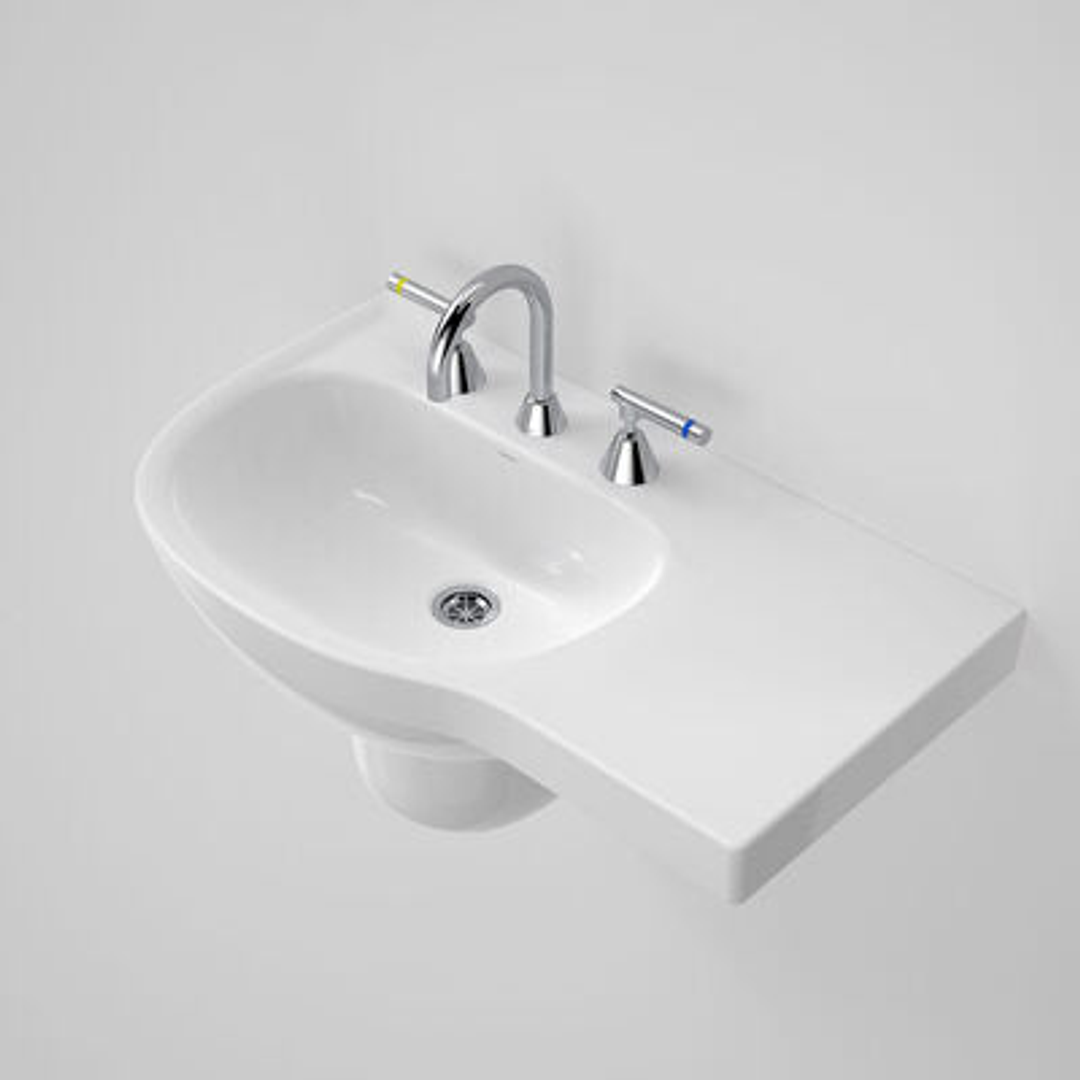 Caroma Care 700 Wall Basin Rh Shelf 1Th White