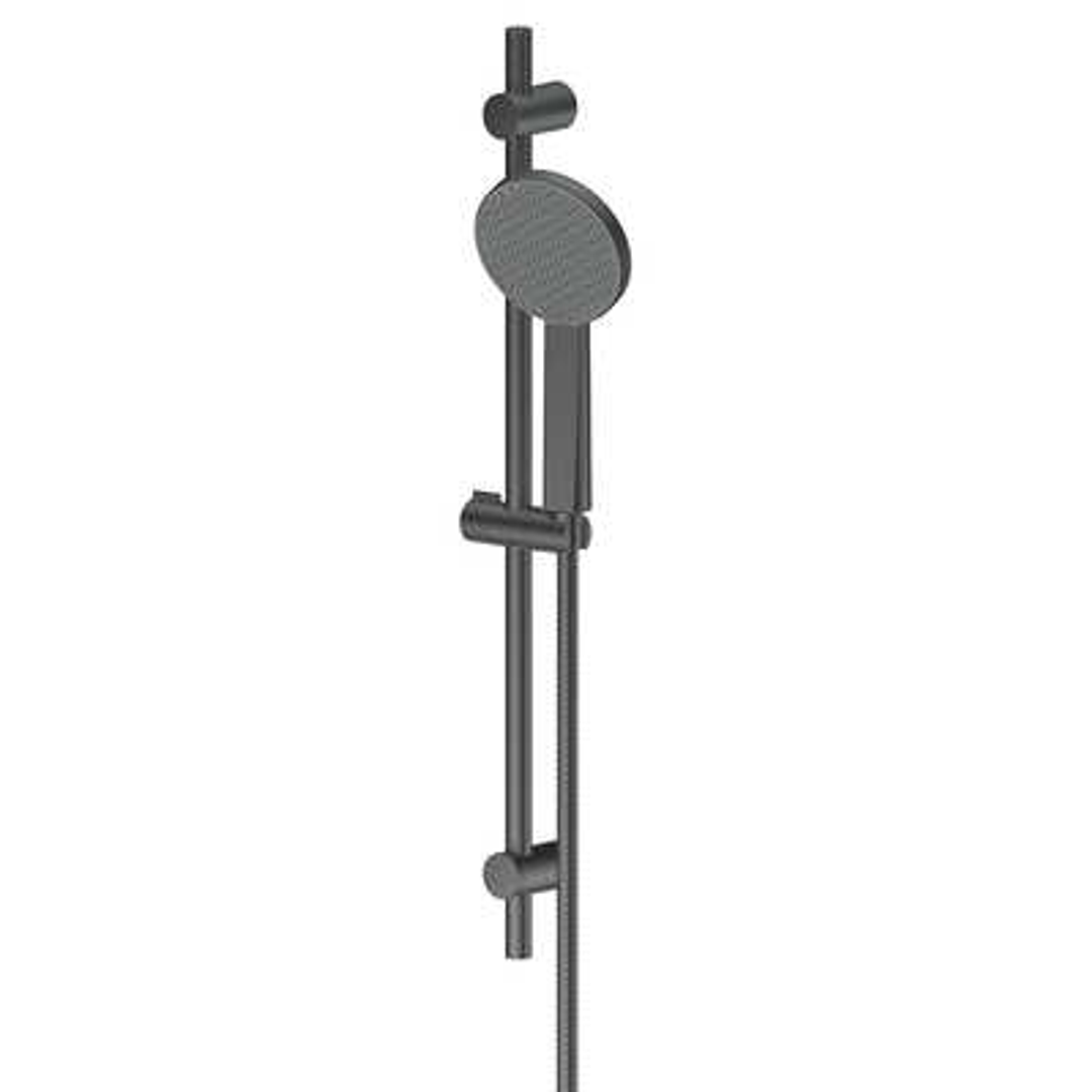 Greens Glide Rainboost Adjustable Rail Shower - Gunmetal