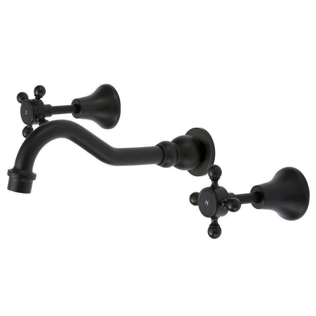 Fienza Lillian Shepherds Crook Bath Set - Matte Black