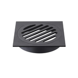 Meir Square Floor Grate Shower Drain 100Mm Outlet - Matte Black