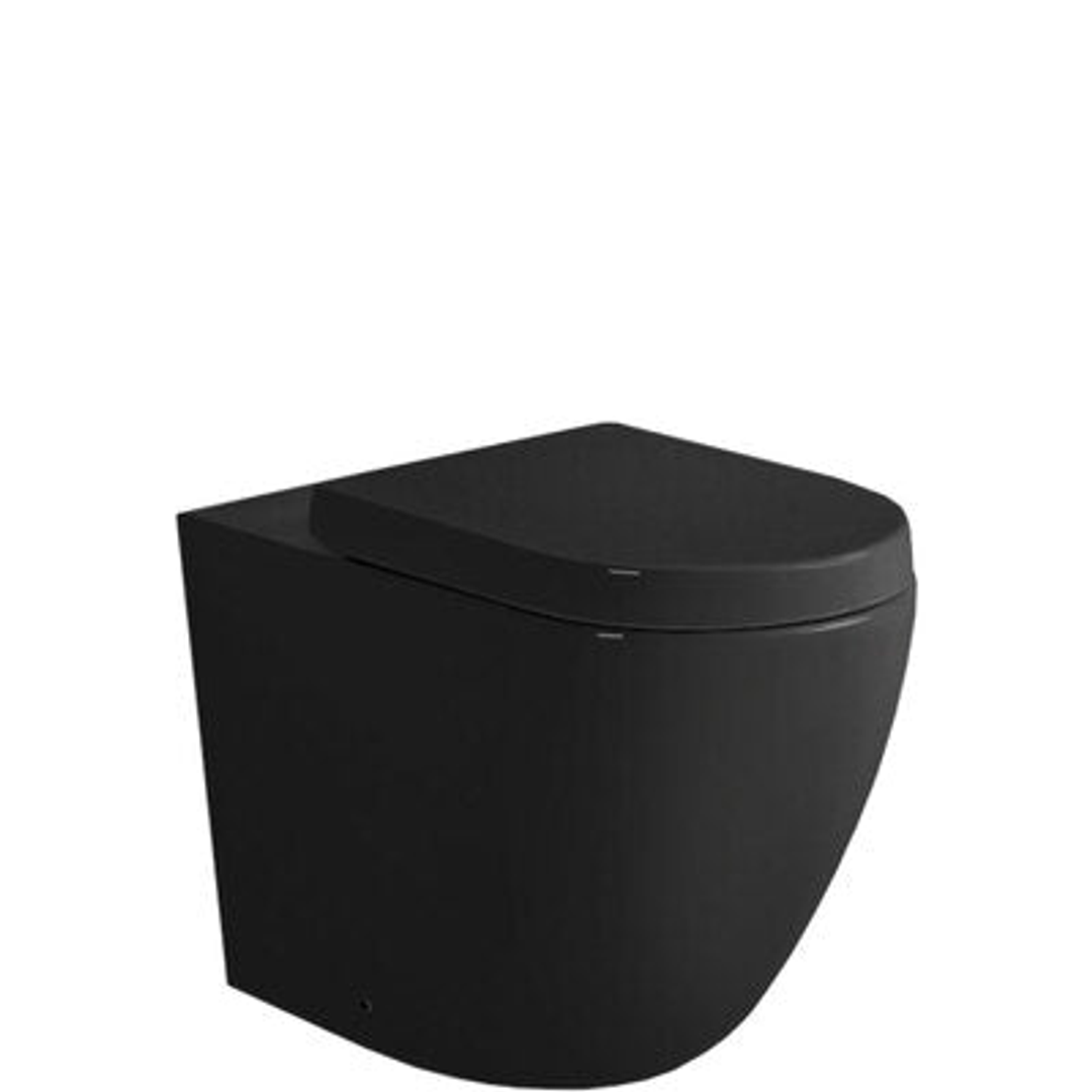 Back To Wall S Trap Matte Black Pan Inc Seat K002376Mba-Ps