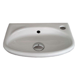 Aspire Unity Compact Wall Hung Basin 383X248 1 Tap Hole Rhs - White