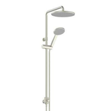 Greens Glide Rainboost Twin Rail Shower - Brushed Nickel