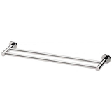 Radii Double Phoenix Towel Rail 800Mm Round Plate - Chrome