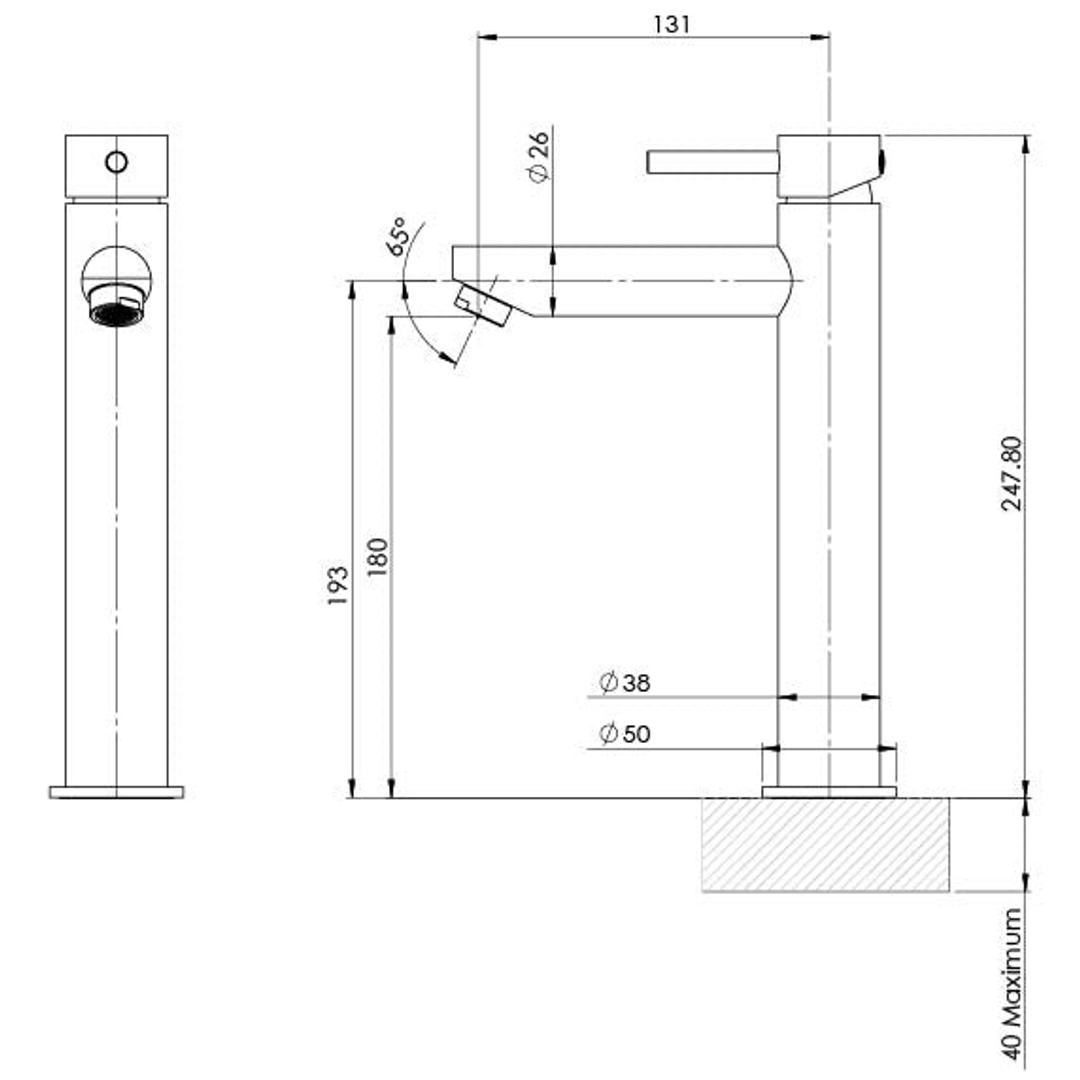 Pina Vessel Phoenix Mixer - Brushed Nickel