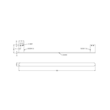 Nero Bianca Single Towel Rail 600Mm - Matte Black