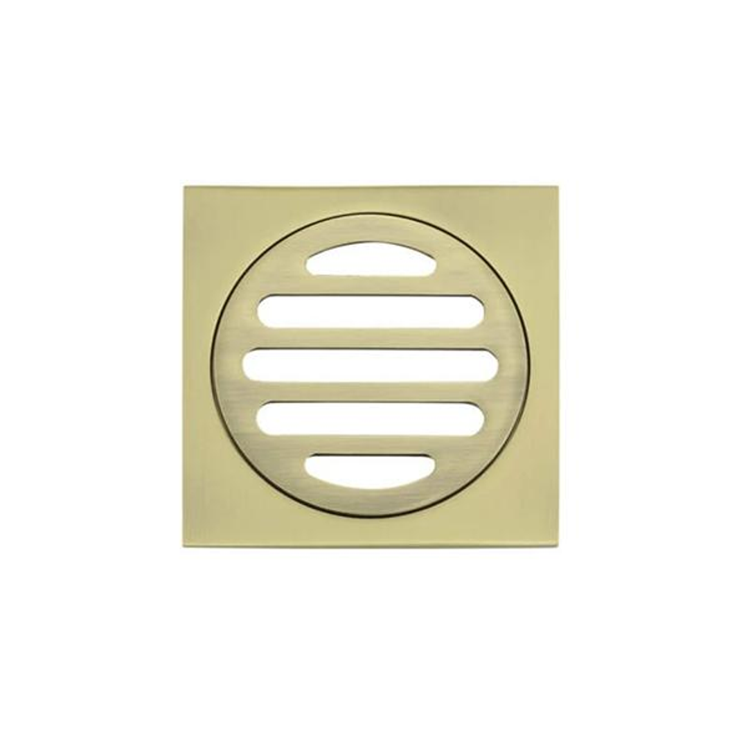Meir Square Floor Grate Shower Drain 80Mm Outlet - Tiger Bronze