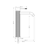 Nero Opal Tall Basin Mixer - Gunmetal