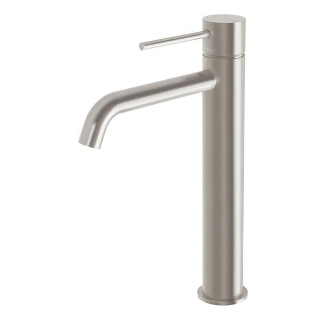 Vivid Slimline Vessel Phoenix Mixer Curved Outlet - Brushed Nickel