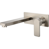 Bella Vista Ikon Flores Wall Basin Mixer - Brushed Nickel