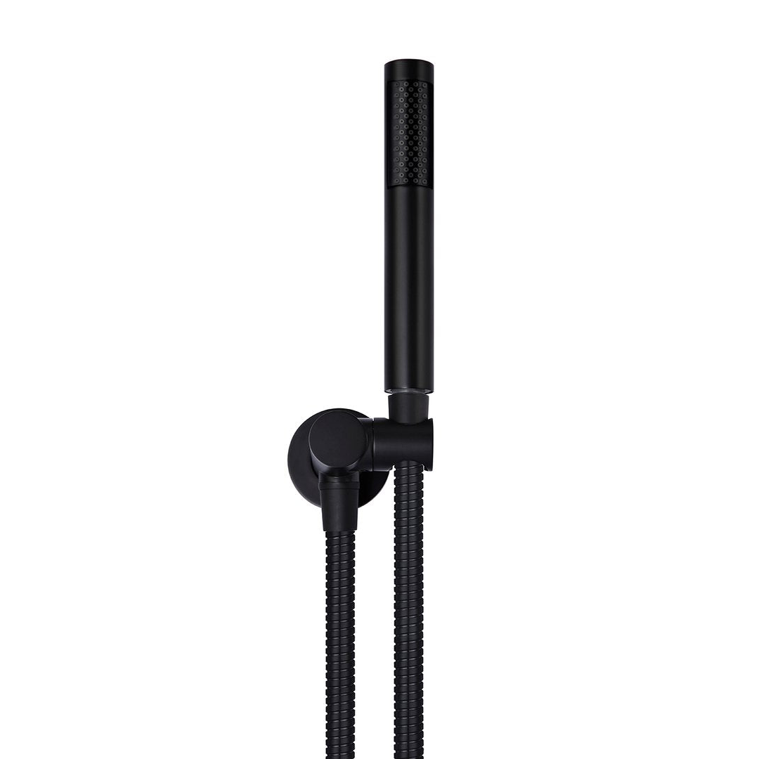 Meir Round Hand Shower On Swivel Bracket - Matte Black