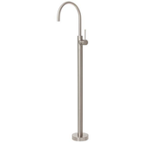 Vivid Slimline Floor Mounted Bath Phoenix Mixer- Brushed Nickel