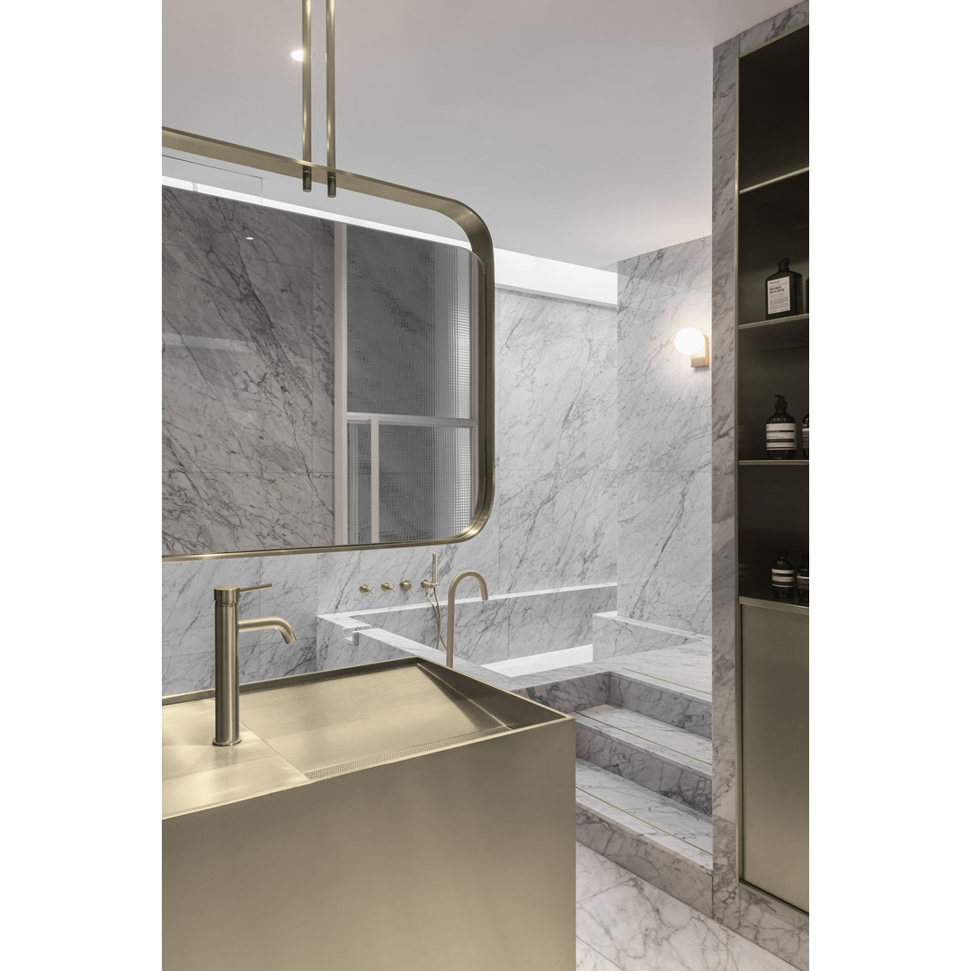 Meir Piccola Tall Basin Mixer Tap With 130Mm Spout - Tiger Bronze