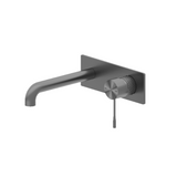 Opal Wall Basin/Bath Mixer - Gunmetal