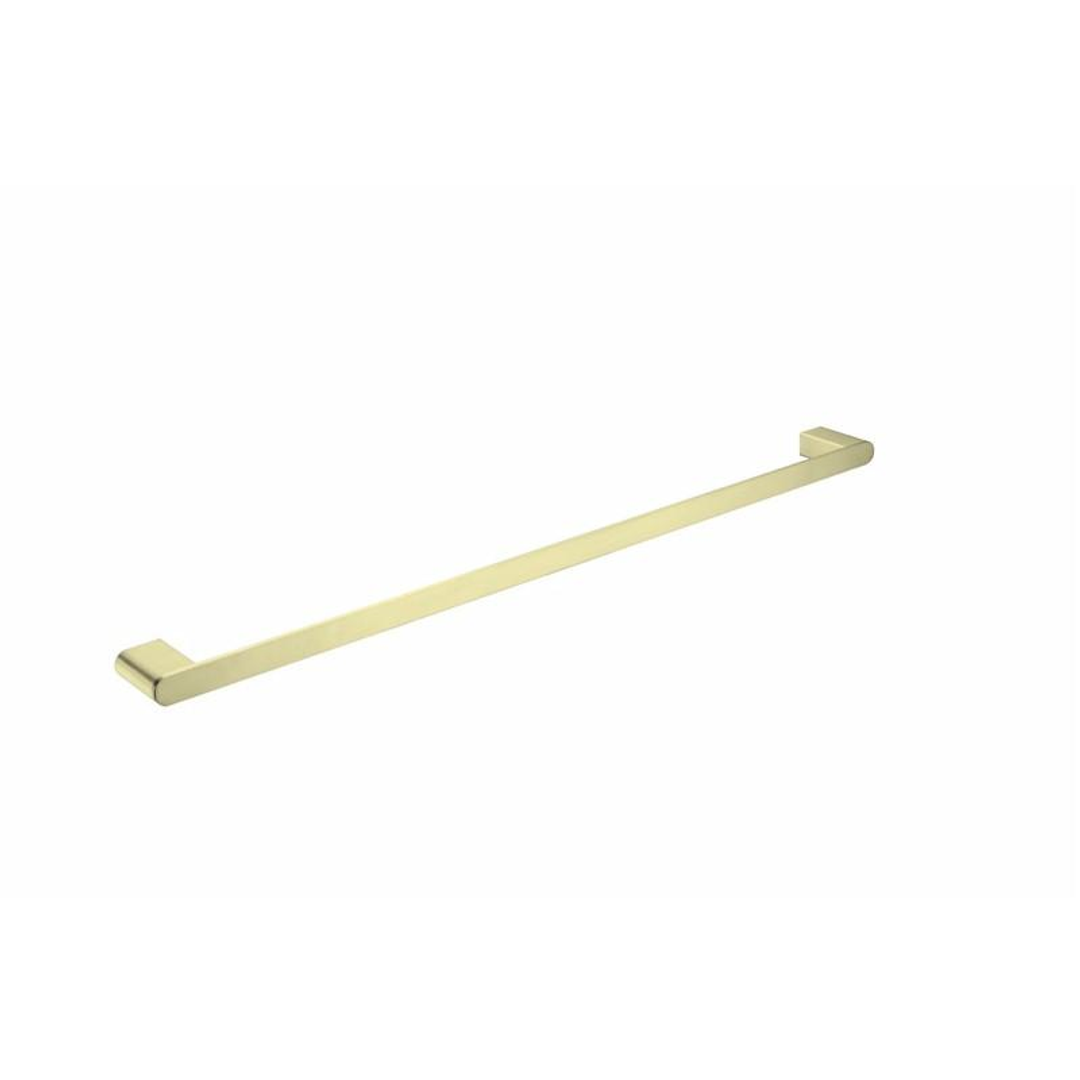 Nero Bianca Single Towel Rail 800Mm - Brushed Gold