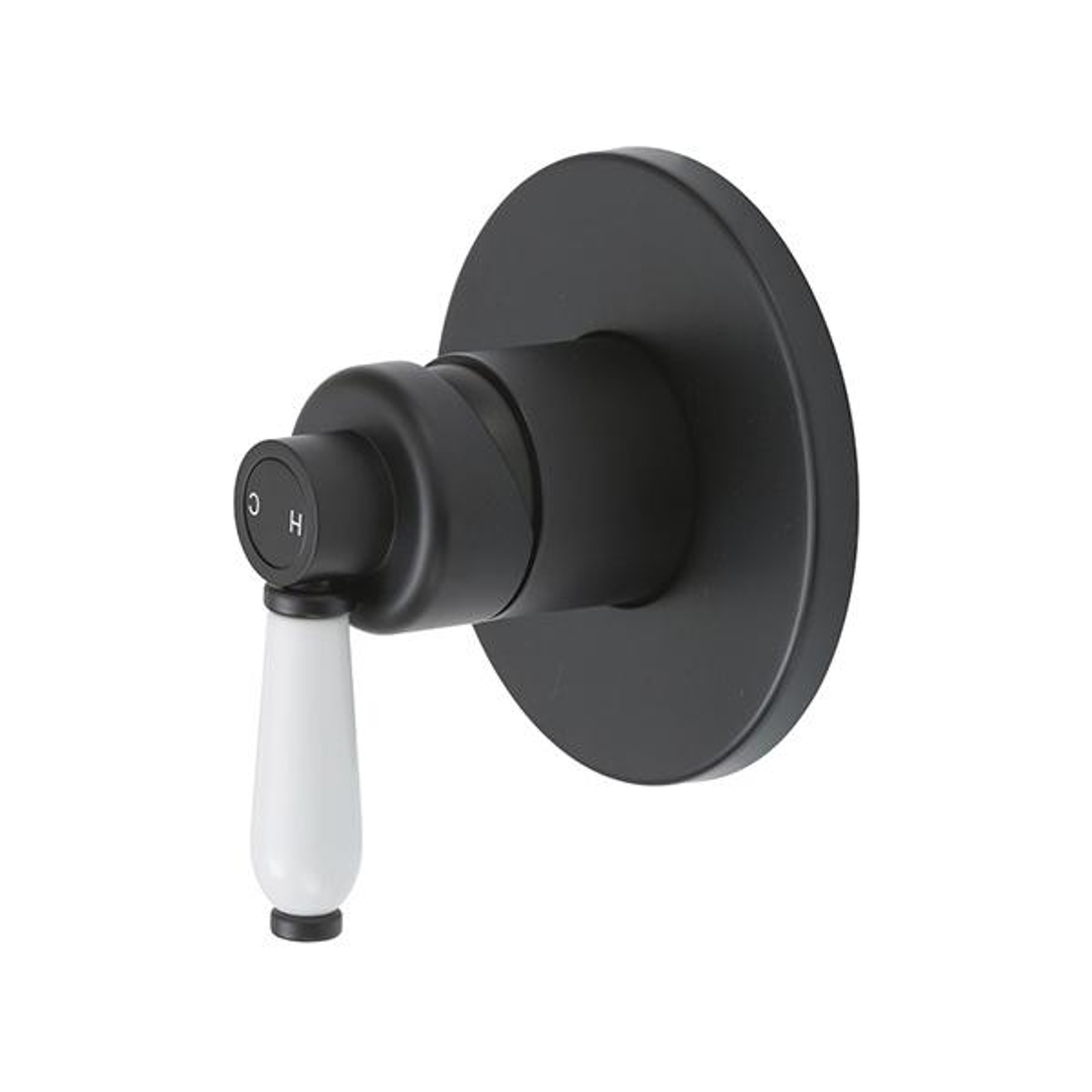 Fienza Eleanor Wall Mixer - Matt Black