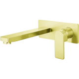 Bella Vista Ikon Flores Wall Basin Mixer - Brushed Gold