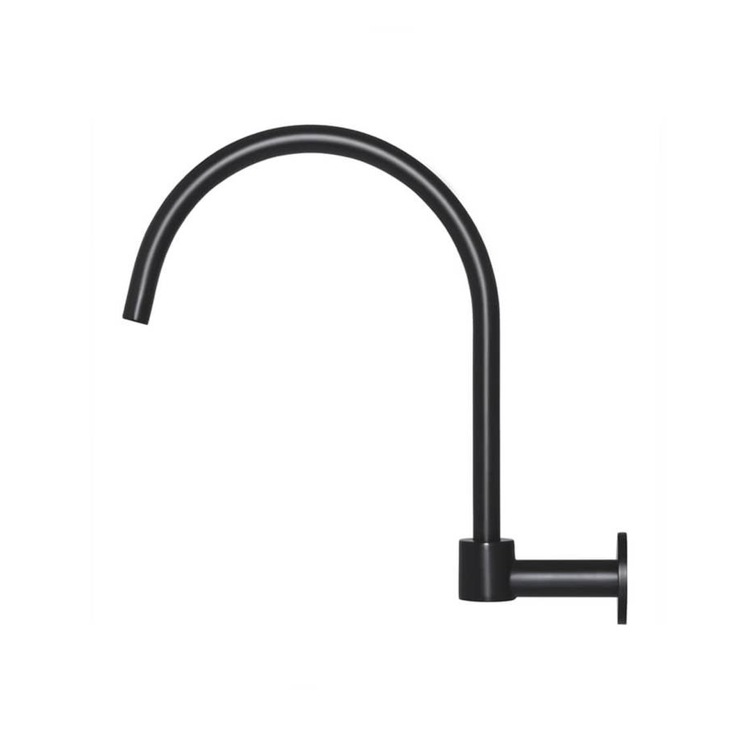 Meir Round High Rise Swivel Wall Spout - Matte Black