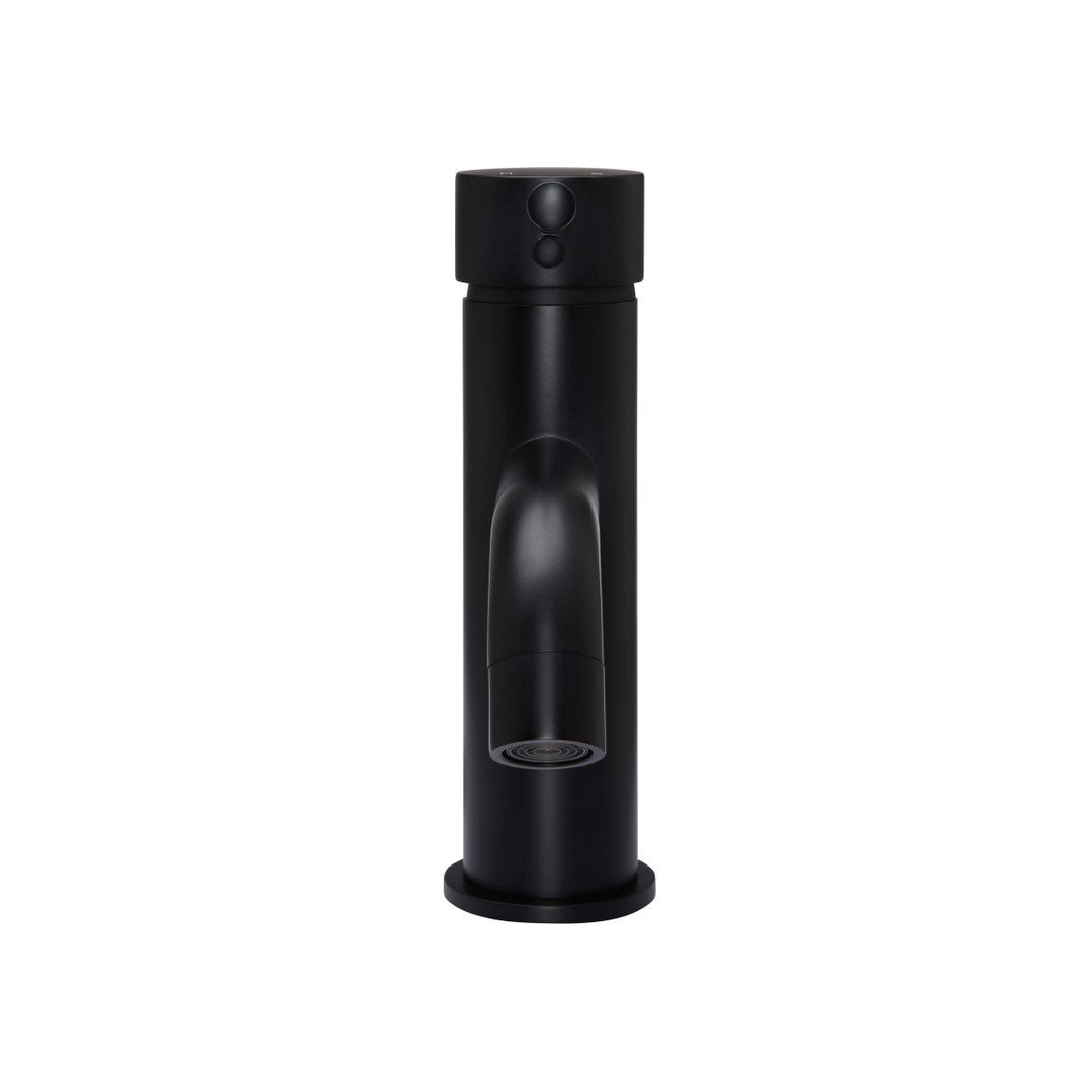 Meir Round Basin Mixer Curved - Matte Black