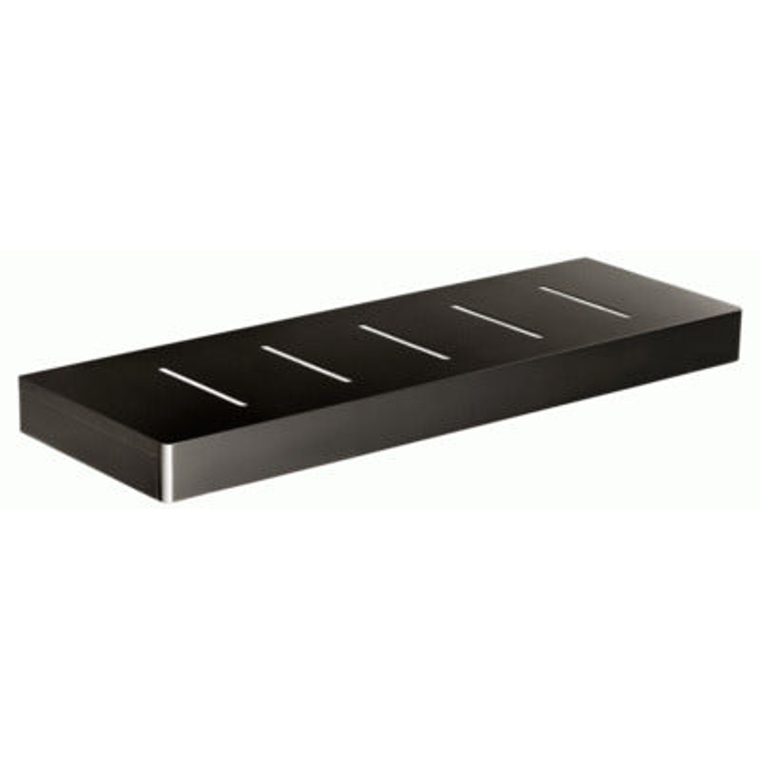 Streamline Eneo Shelf With Drain Holes 40Cm - Matt Black