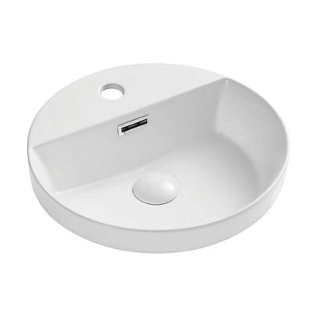 Fienza Reba Semi Inset Basin 390 x 390 x 50mm - One Tap Hole
