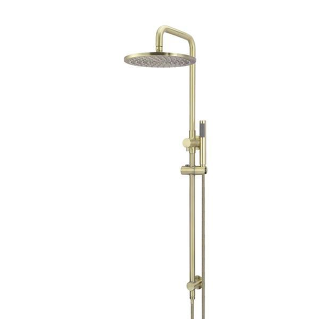 Meir Round Combination Shower Rail 300Mm Rose Single Function Hand Shower - Tiger Bronze