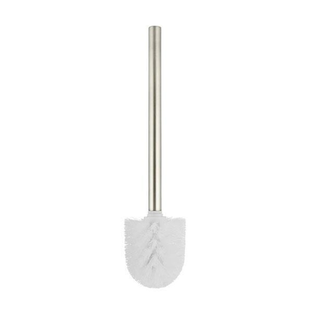 Meir Round Toilet Brush And Holder - Brushed Nickel