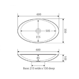 Bahama Solid Surface Above Counter Fienza Basin - Matte White