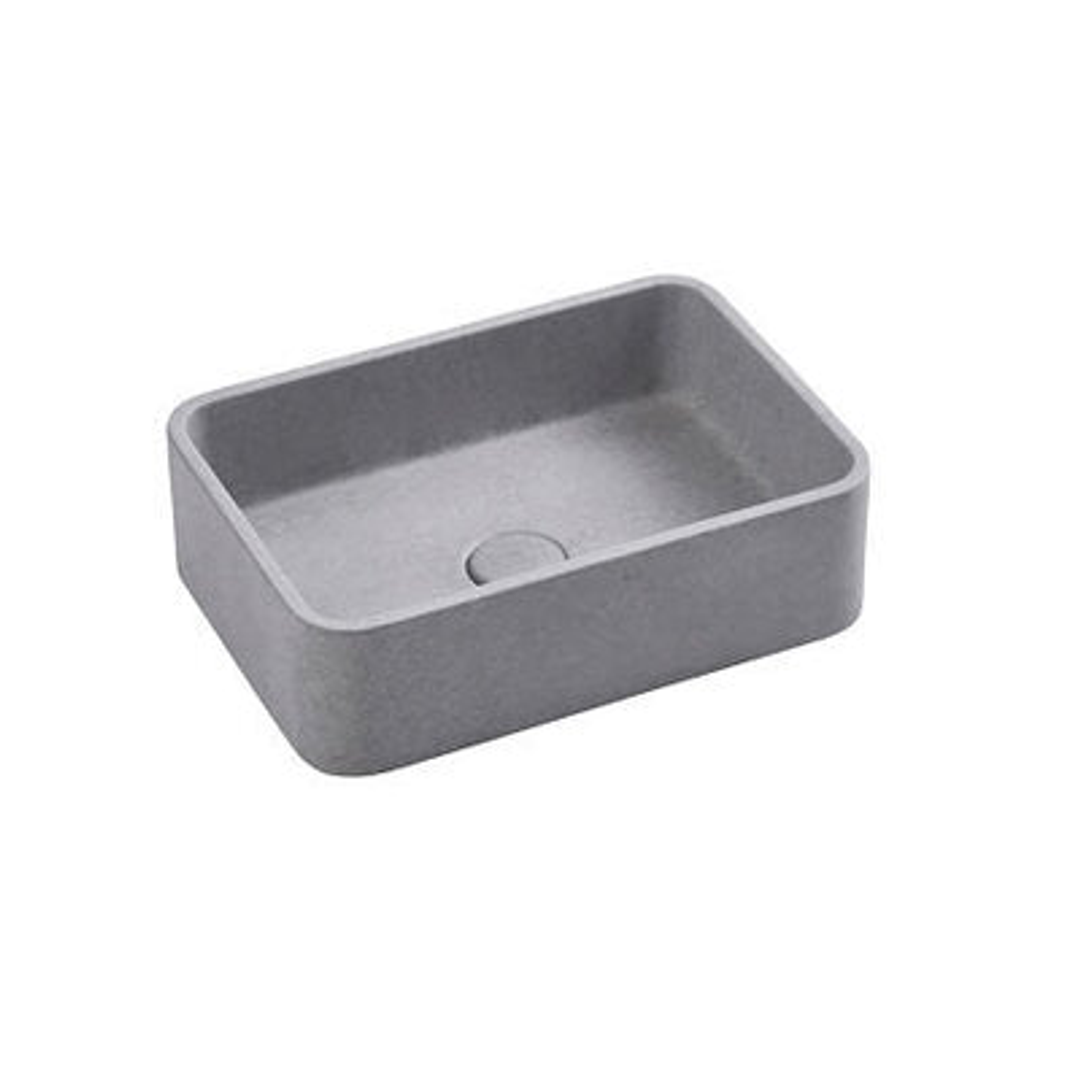 BNK Rimini Concrete Basin 400 X 280 X 120Mm - Grey Mist