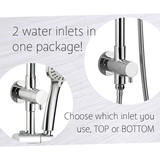 Stella Multifunction Twin Rail Fienza Shower Chrome 455106