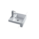 Kyra Semi-Recessed Basin 405mm X 405mm White