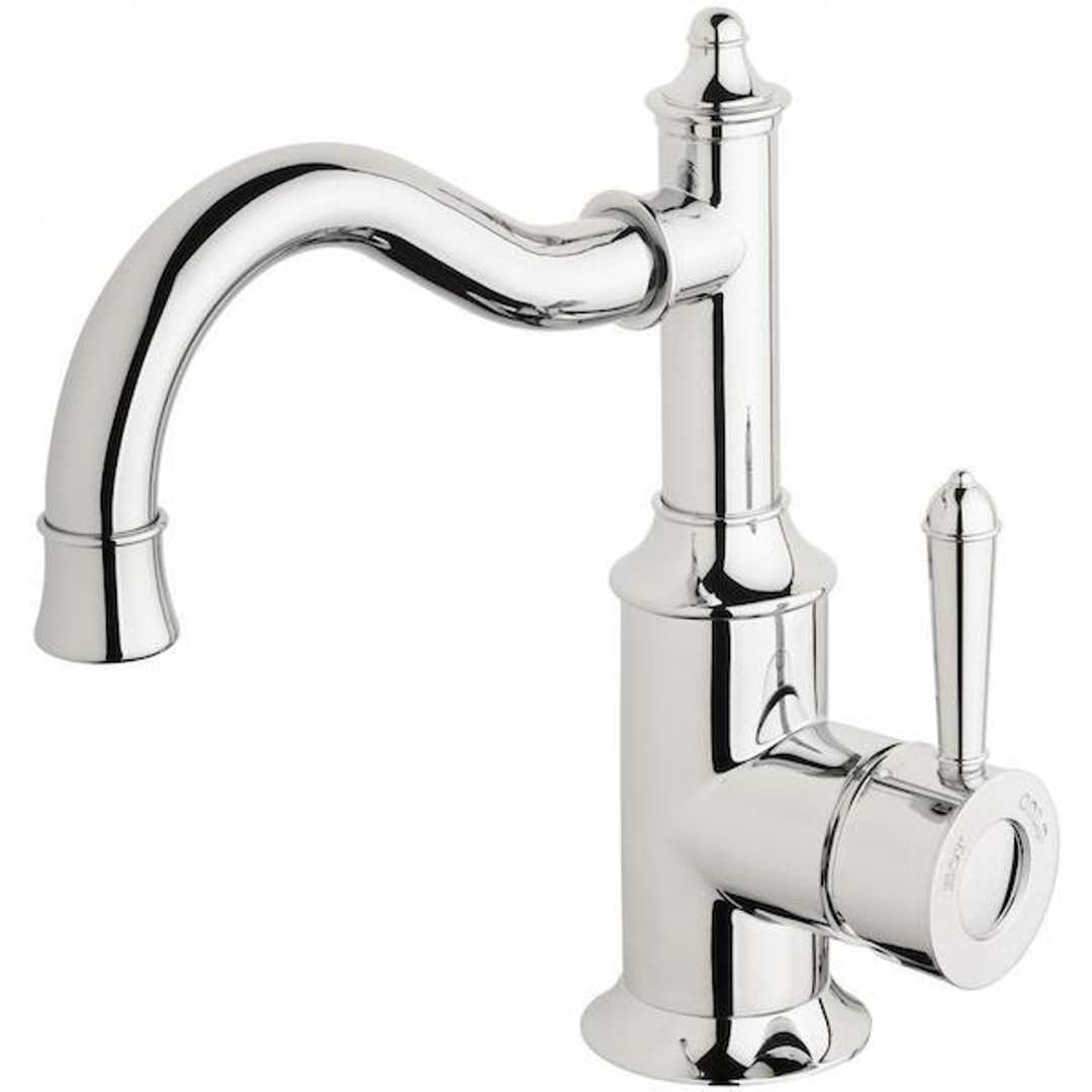 Nostalgia Basin Phoenix Mixer 160mm Shepherds Crook - Chrome