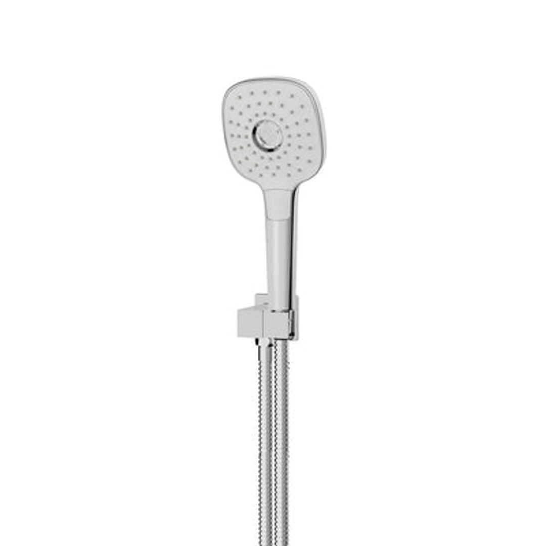 Greens Corban Handshower With Wall Outlet Bracket & Hose - Chrome