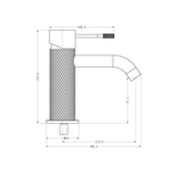 Nero Opal Basin Mixer - Brushed Nickel