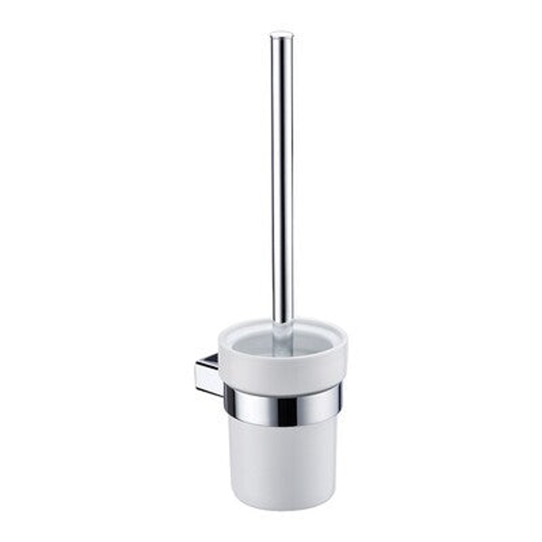 Streamline Eneo  Toilet Brush With Ceramic Holder - Satin Nickel