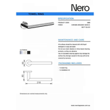 Nero Dolce Hand Towel Rail - Chrome