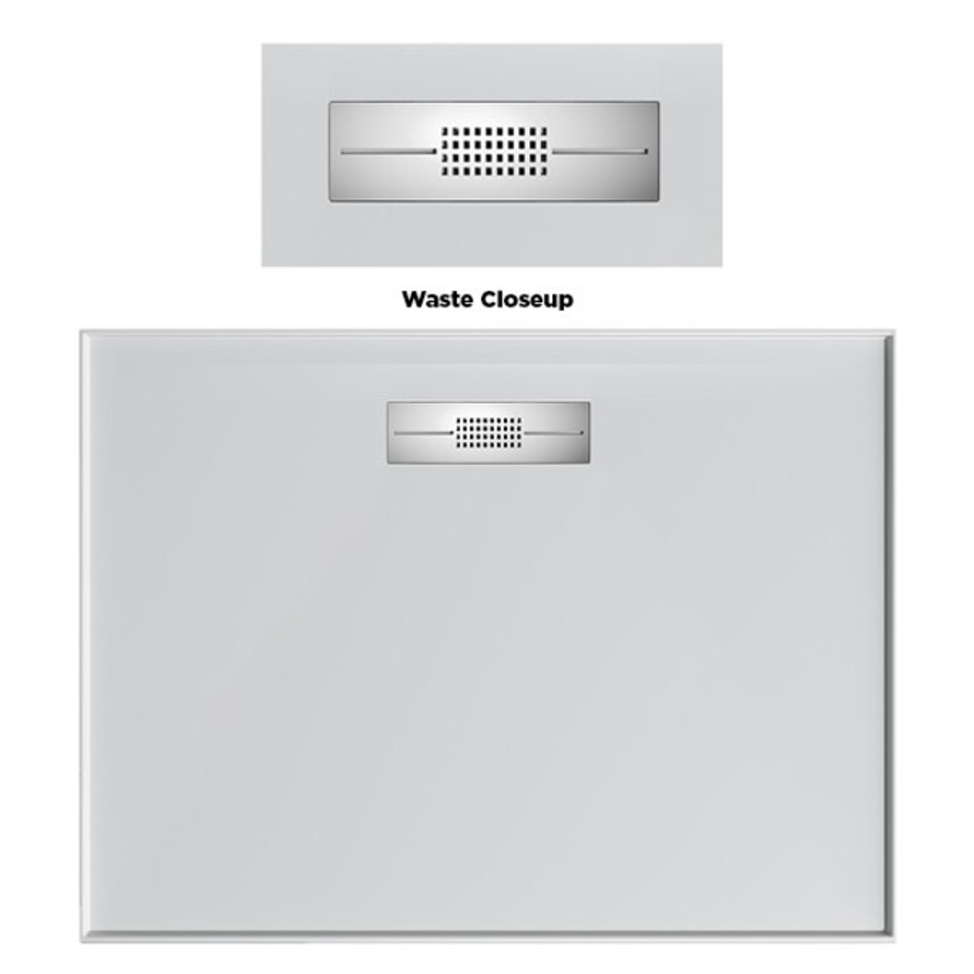 Oceano Stonelite Elite Base Centre Outlet S/Steel Grate - 1200 X 900